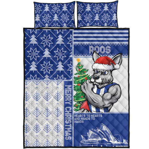 North Melbourne Quilt Bed Set Christmas Magic Knit Style Winter Glow